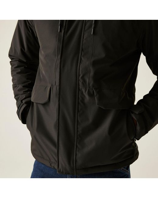 Regatta Black Sterlings Waterproof Insulated Jacket for men