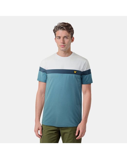 Lyle & Scott Blue Striped T Shirt 2 Pack for men