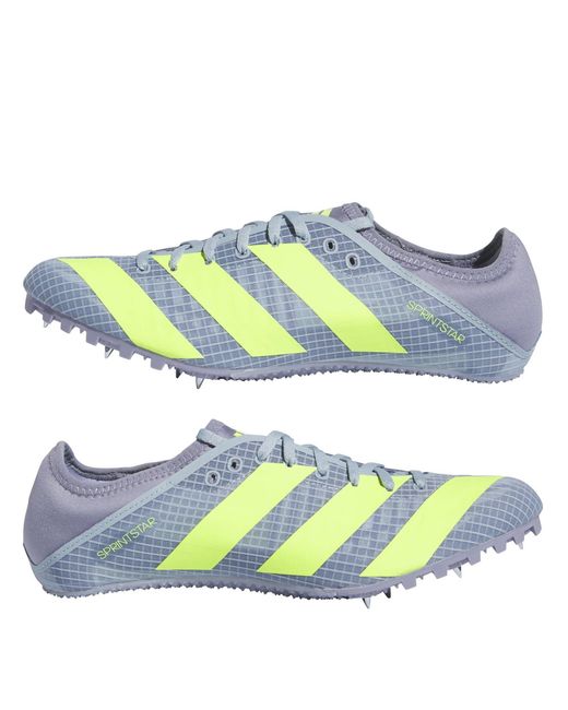 Adidas Blue Sprintstar Track Running Spike for men