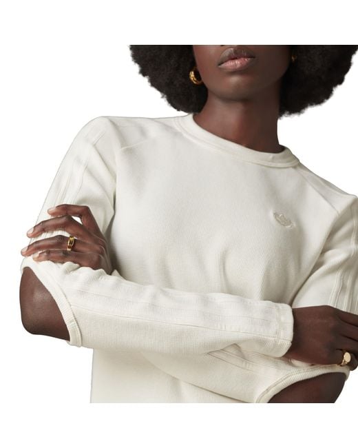 Adidas Originals Gray Waffle Long-Sleeve T-Shirt
