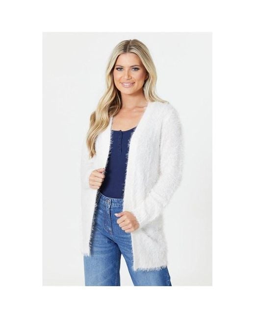 Be You Blue Fluffy Knit Cardigan