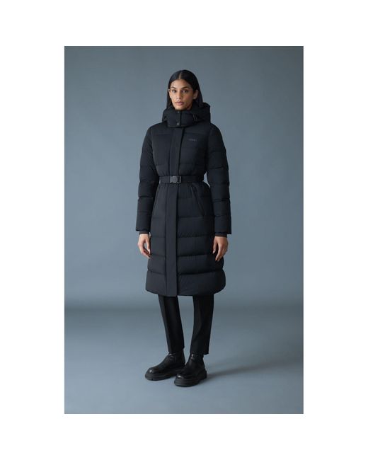 Mackage Black Coralia City Long Puffer Jacket