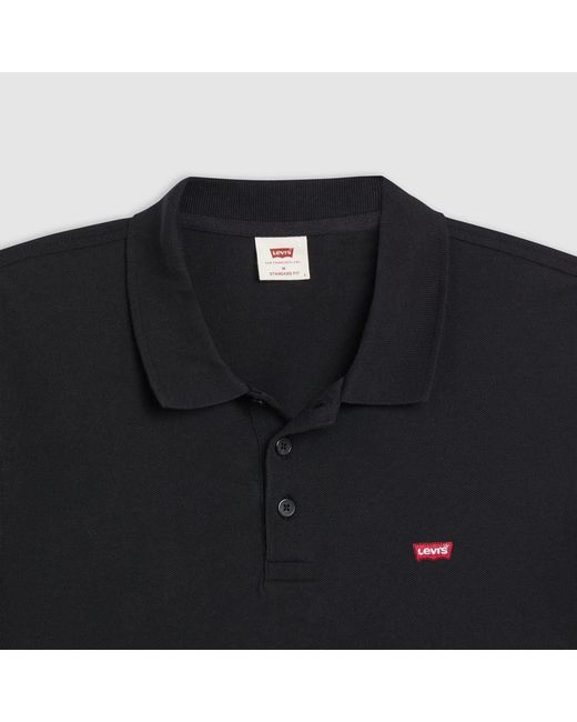 Levi's Black Housemark Polo Shirt for men