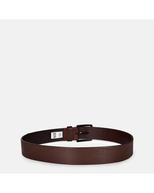 HUGO Brown Gionio Leather Belt for men