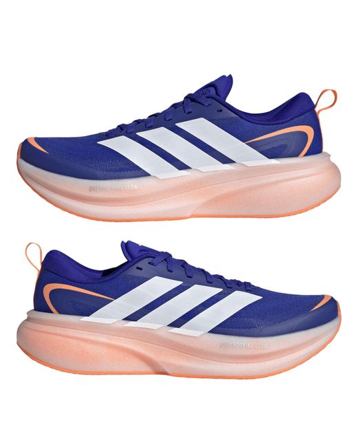 Adidas Blue Supernova Glide Running Shoes for men
