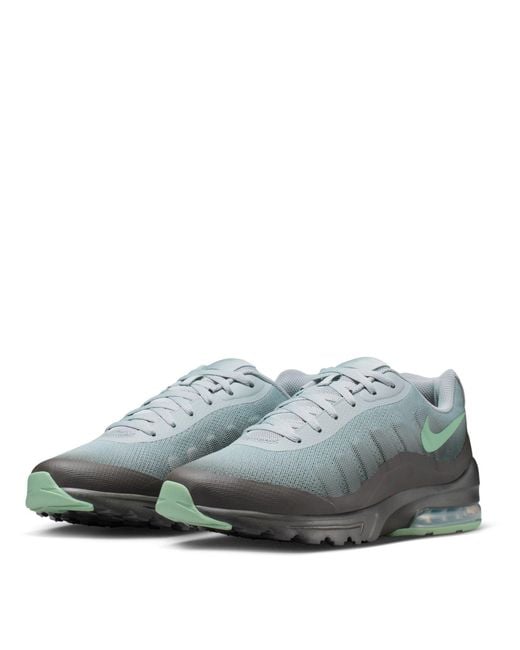 Nike Gray Air Max Invigor Shoes for men