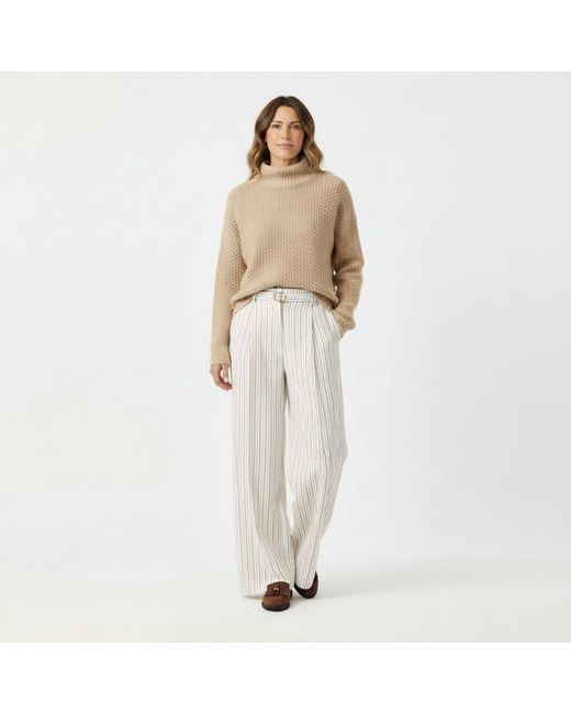 HUGO White Straight Leg Trousers