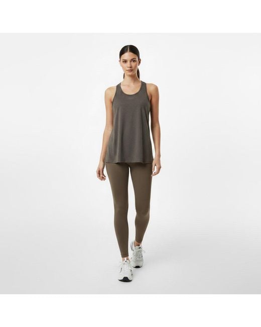 Usa Pro Brown Classic Racer Back Sports Tank