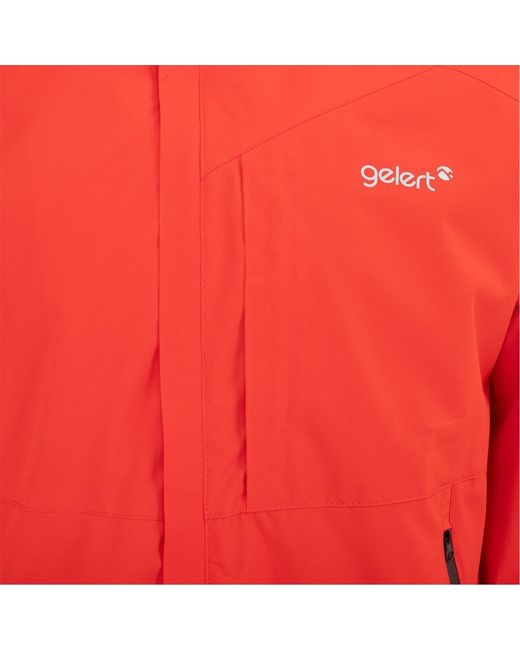 Gelert Red Hooded Water Resistant Windproof Waterproof Jacket for men