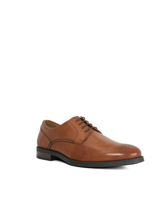 Dune Brown Soreen Derby Shoes for men