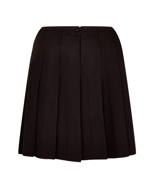 Givenchy Brown Pleated Mini Skirt
