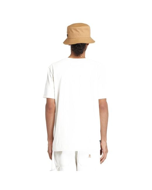 Timberland White Kennebec River Linear Logo Short Sl for men