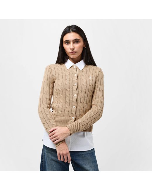 Polo Ralph Lauren Natural Polo Pp Cardigan Ld61