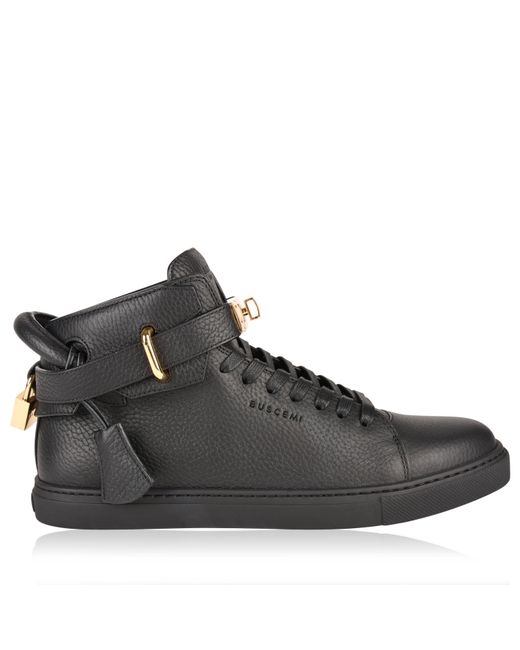 Buscemi Black 100Mm High Top Trainers for men