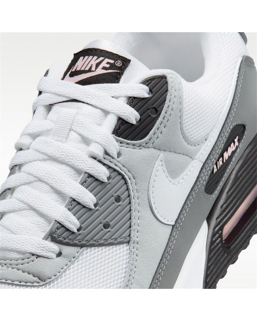 Nike Gray Air Max 90 Shoes for men