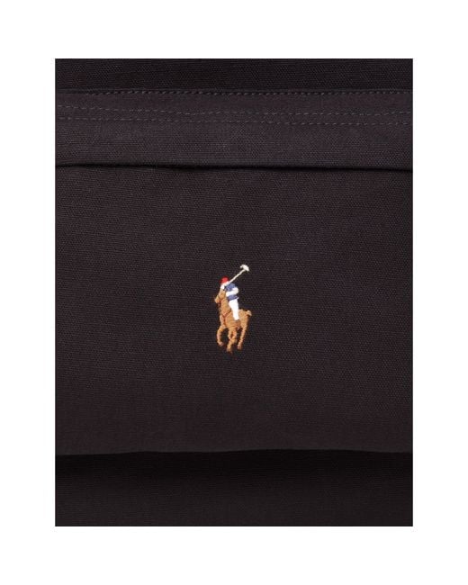 Polo Ralph Lauren Black Canvas Colour Backpack