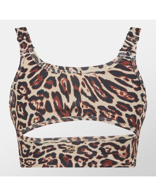 Goldbergh Gray Althea Metallic Medium Impact Sports Bra