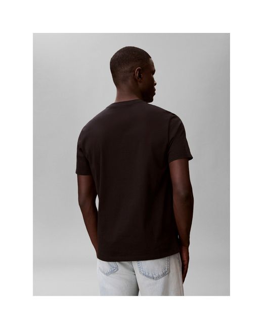 Calvin Klein Black Mlogo Graphic T-Shirt for men