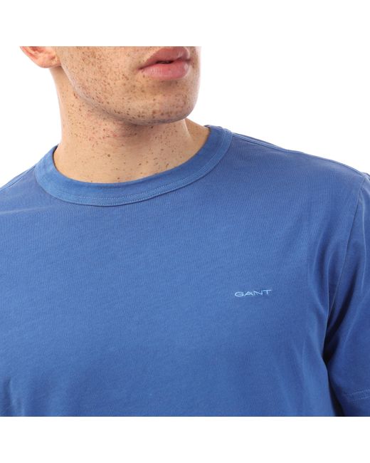 Gant Blue Sunfaded T-Shirt for men