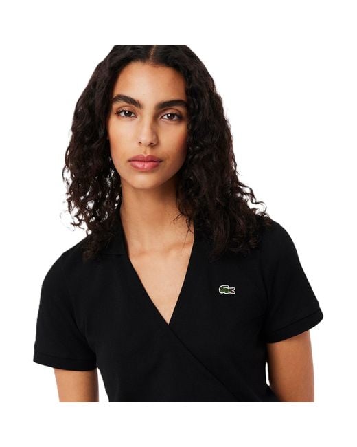 Lacoste Black Wrap Dress