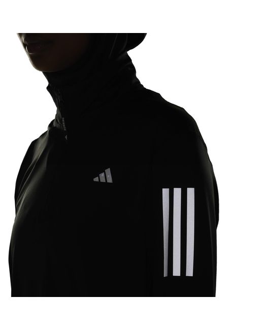 Adidas Black Own The Run Half-Zip Running Top