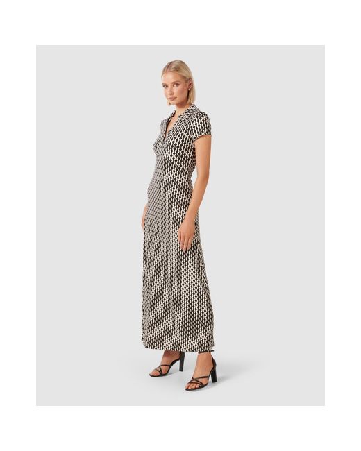 Forever New Multicolor Lorinda Cap Sleeve Dress
