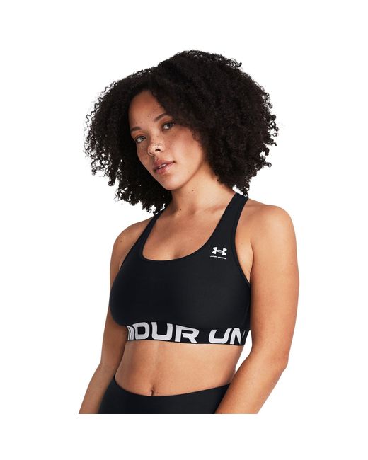 Under Armour Black Heatgear Authentics Medium Support Sports Bra