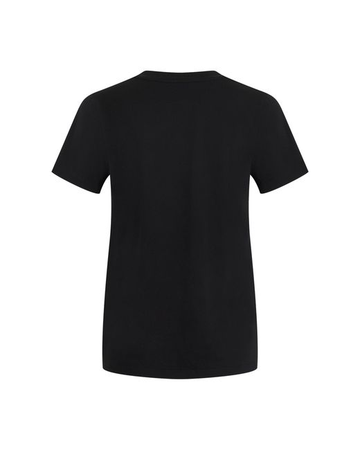 DKNY Black Crystal Embellished Bleeker St. Conversational Graphic T-Shirt