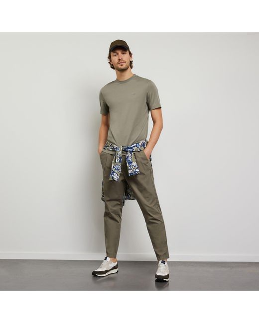 Eden Park Green Khaki Shortsleeved Tshirt for men