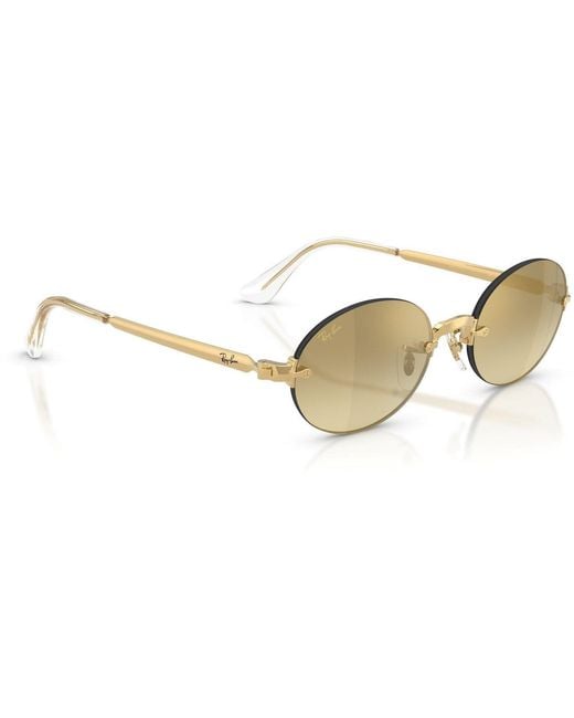 Ray-Ban Metallic 0Rb3929 Round Sunglasses