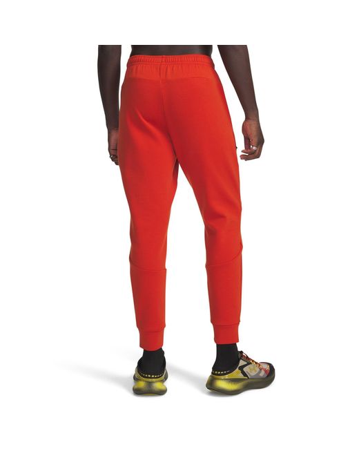 Under Armour Red Unstoppable Fleece Joggers Surplus for men