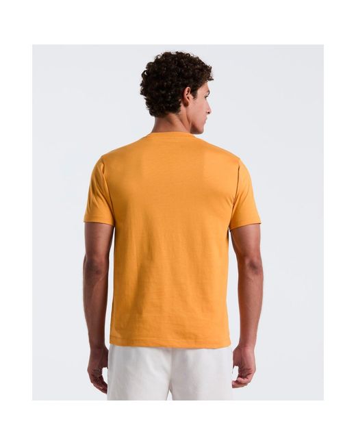Original Penguin Orange Embroidered Logo T-Shirt for men