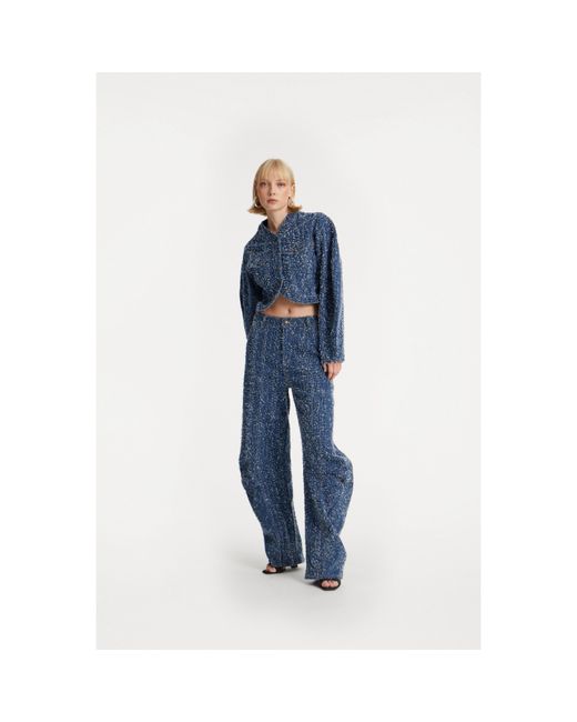 ROTATE BIRGER CHRISTENSEN Blue Vinetta Denim Jacket