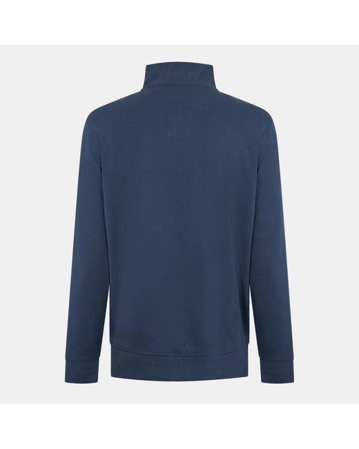 Barbour Blue Lambeth Half Modern Heritage Quarter Zip Fleece for men