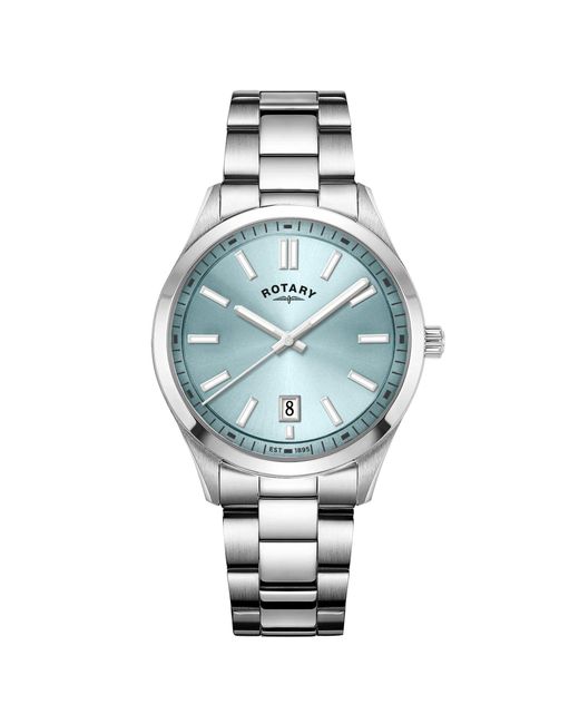 Rotary Metallic Heritage Dial Ss Bracelet Watch for men