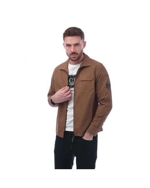 C P Company Brown Overshirt for men