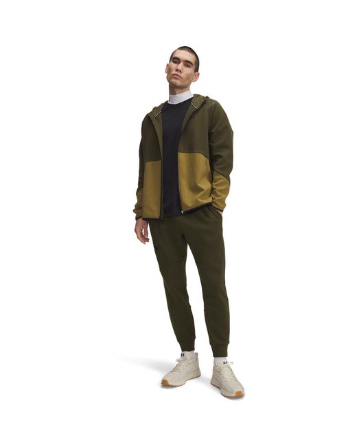 Under Armour Black Unstoppable Closed Hem Fleece Joggers for men