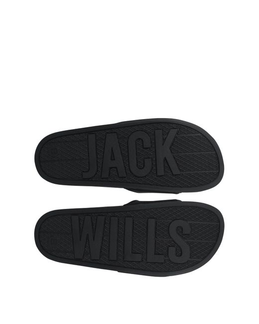 Jack Wills Black Logo Sliders