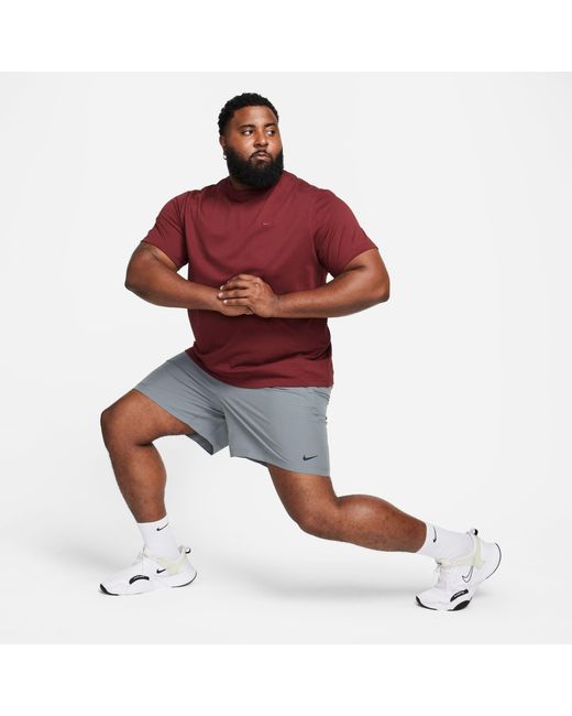 Nike Gray Dri-Fit Form 7 Unlined Versatile Shorts for men