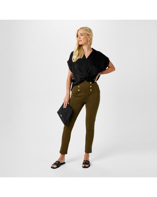 Biba Green Ponte Legging