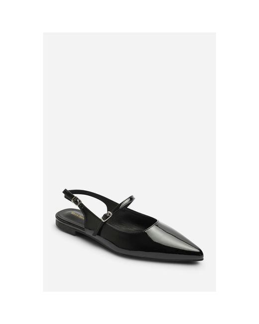 Where's That From Multicolor Where's Pointed Toe Mary Jane Open Back Ballet Flats