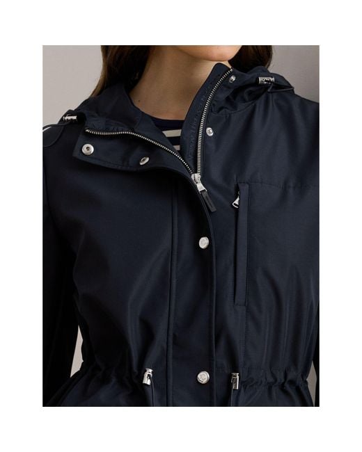 Ralph Lauren Blue Water-Resistant Adjustable Rain Anorak