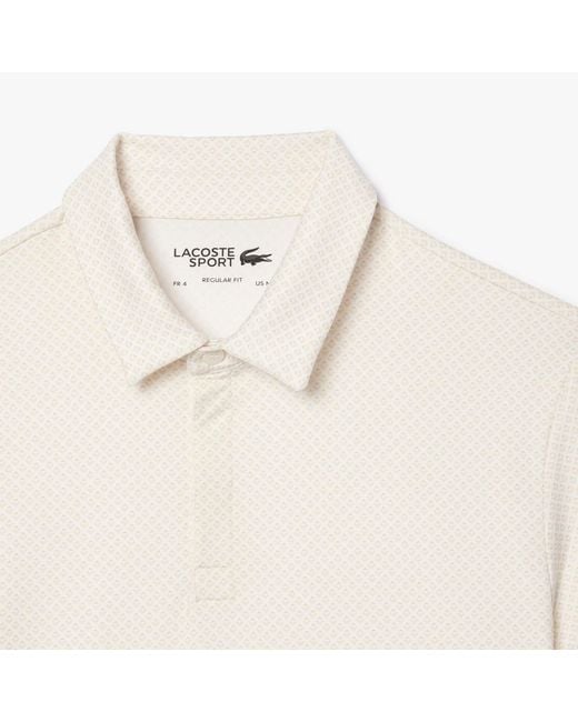 Lacoste White Regular-fit Uv Proect Golf Polo Shirt for men