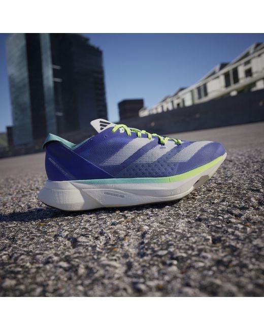 Adidas Blue Adizero Adios Pro Fast Neutral Road Running Shoes