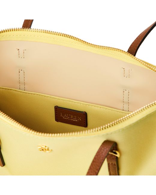 Ralph Lauren Yellow Medium Keaton Tote Bag