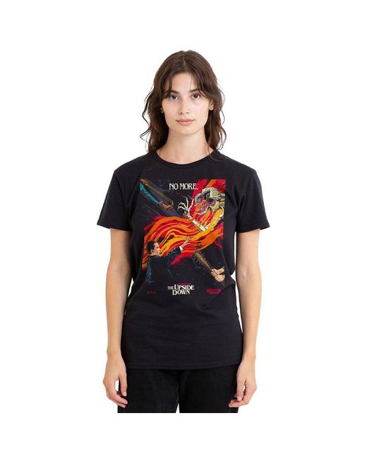 Stranger Things Black Butcher Billy S1 Ch8 T Shirt Blac