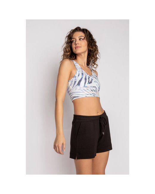 Pj Salvage Gray Peachy Party Bralette