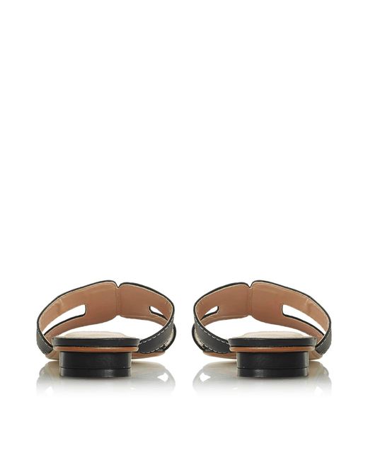 Dune Brown Loupe Sandals