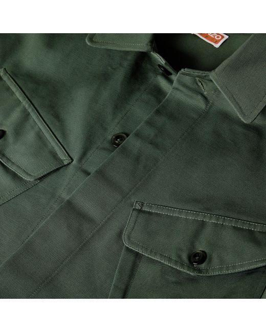 KENZO Green Overshirt for men