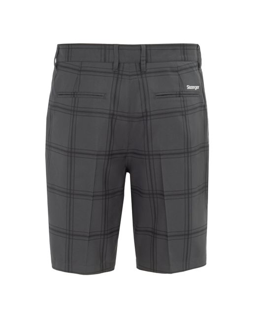 Slazenger 1881 Gray Check Golf Shorts for men